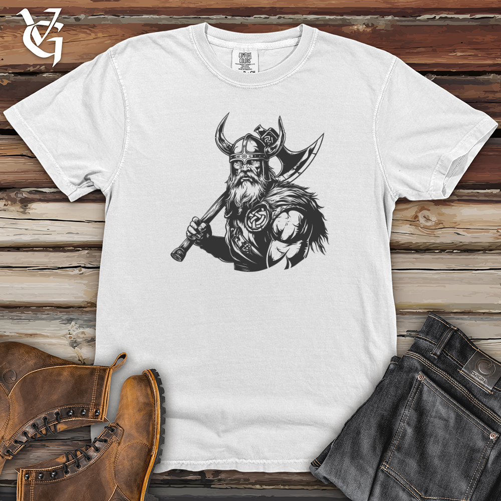 Viking Goods Viking Warrior Emblem Heavy Cotton Comfort Colors Tee White / L