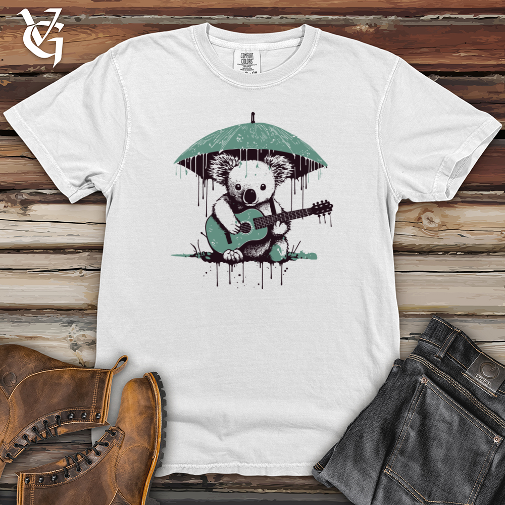 Viking Goods Vintage Rainy Day Koala Heavy Cotton Comfort Colors Tee White / L