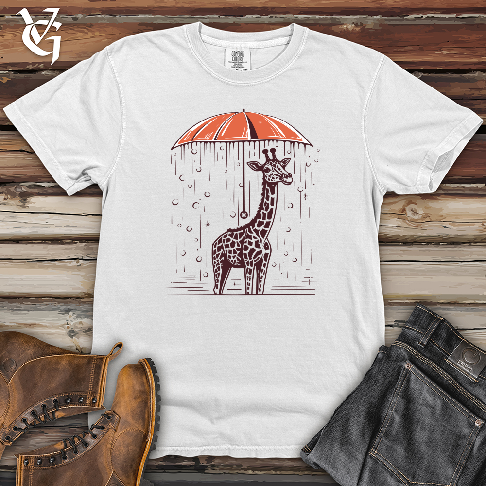 Viking Goods Vintage Rainy Giraffe Heavy Cotton Comfort Colors Tee White / L