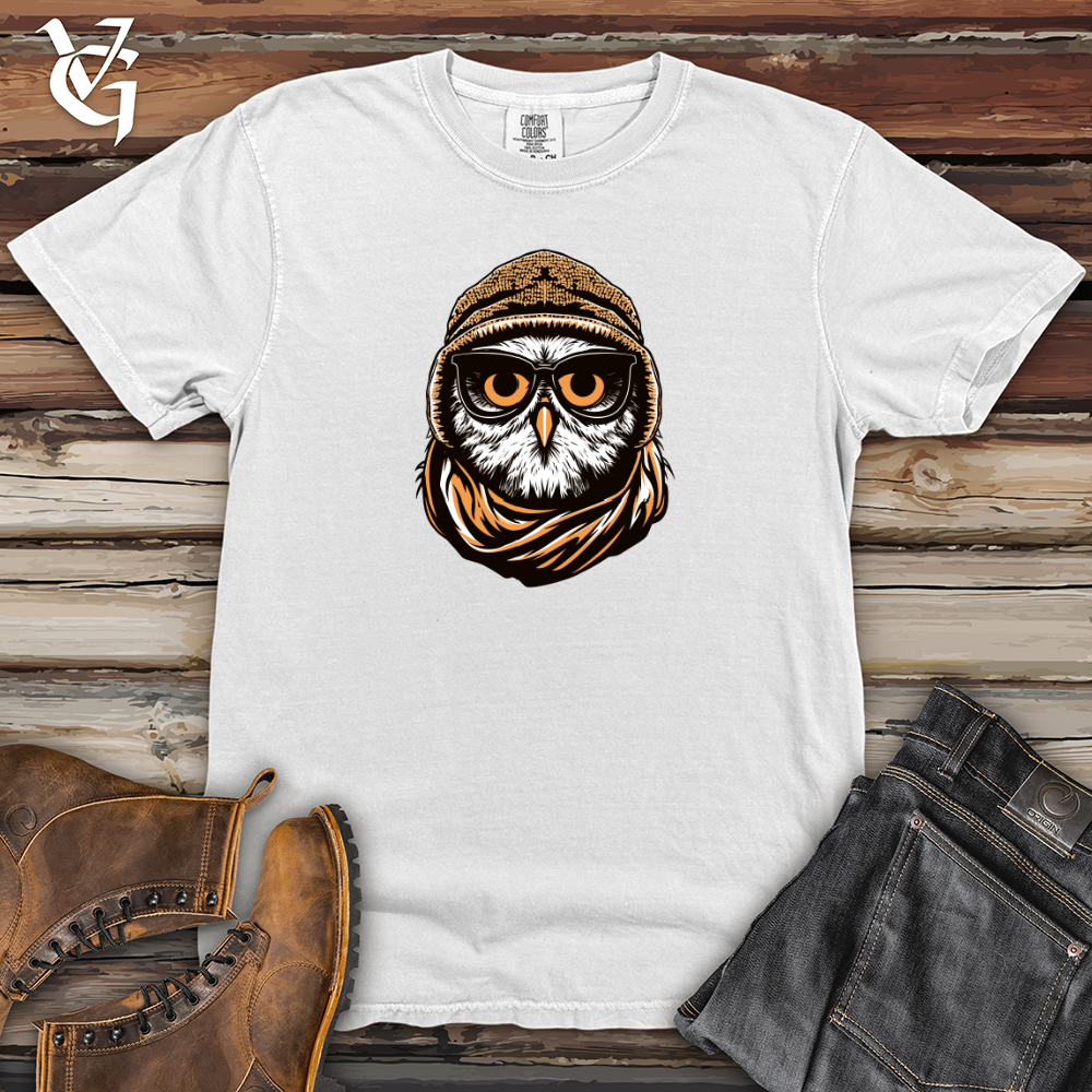 Viking Goods Vintage Ski Mask Owl Heavy Cotton Comfort Colors Tee White / L
