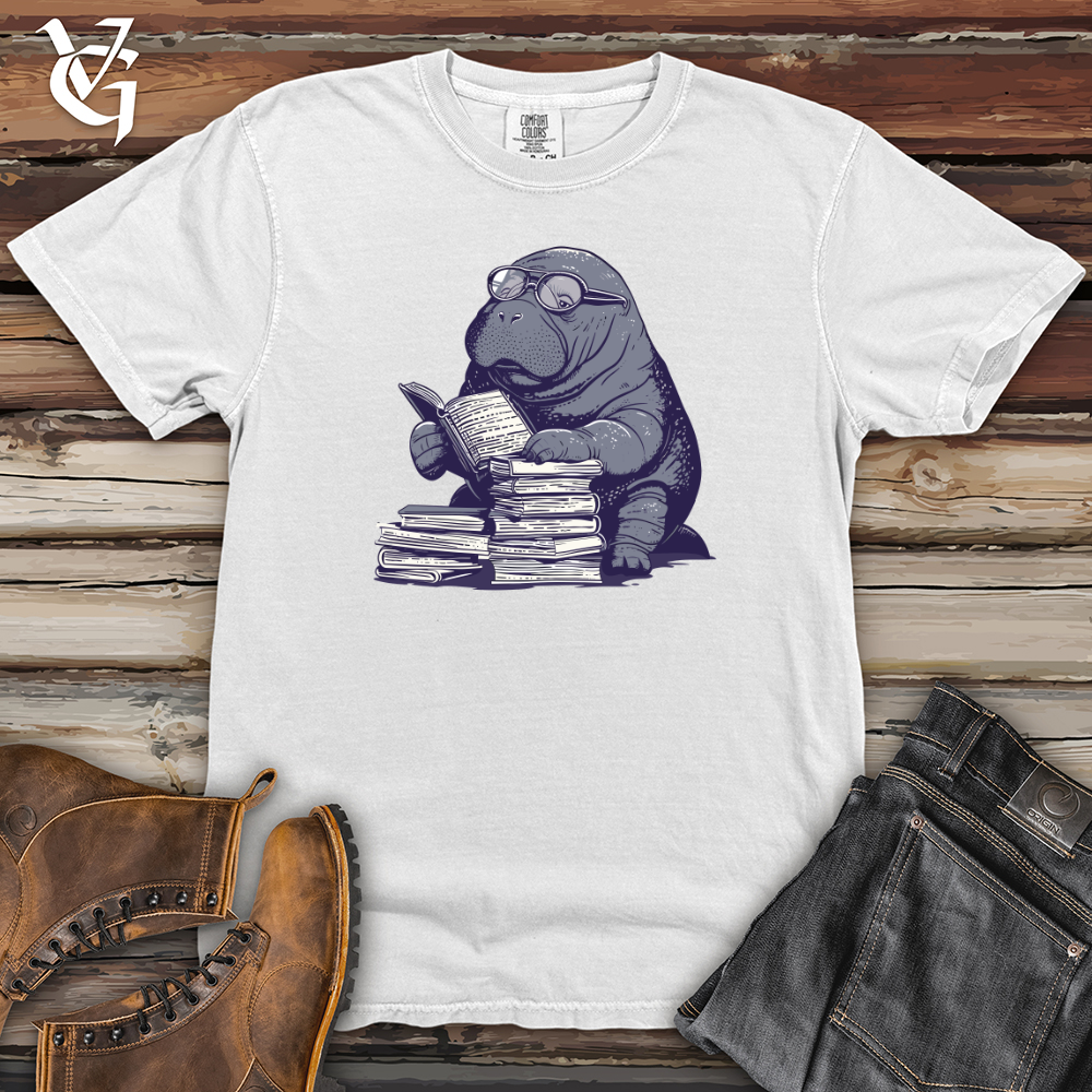 Viking Goods Walrus Bibliophile Charm Heavy Cotton Comfort Colors Tee White / L