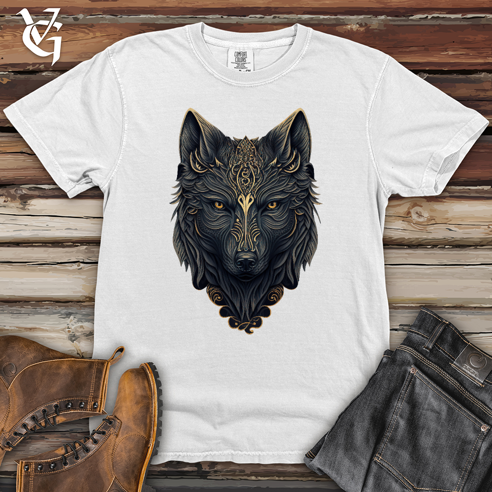Viking Goods Wolf Head Heavy Cotton Comfort Colors Tee White / L