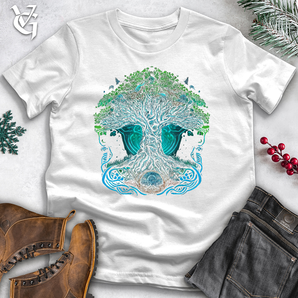 Viking Goods Yggdrasil Spirit Tree Cotton Tee White / L