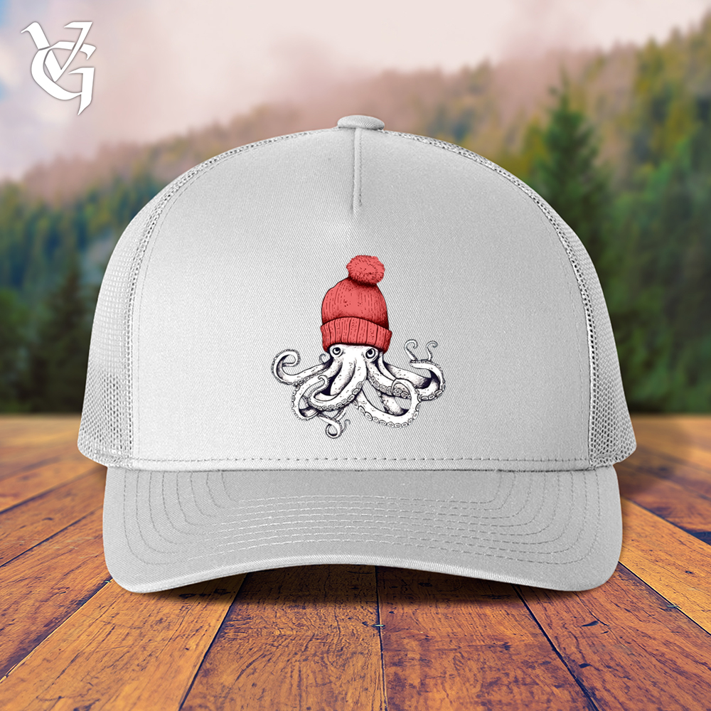 Viking Goods Octopus Chillin Trucker Cap White