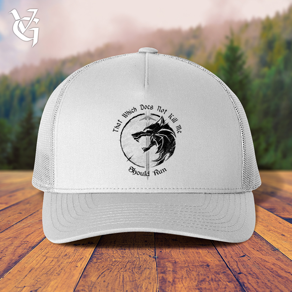 Viking Goods Should Run Wolf Trucker Cap White