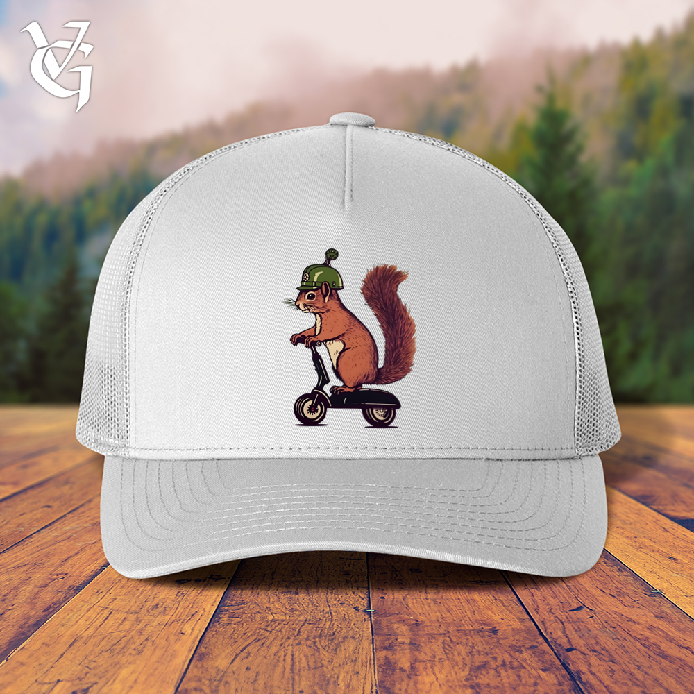 Viking Goods Squirrel Scoot Trucker Cap White