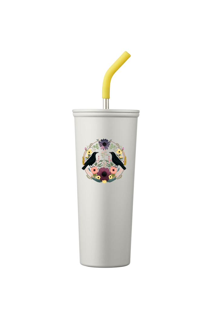 Viking Goods Summer Is Coming Ravens Vacuum Insulated Tumbler White