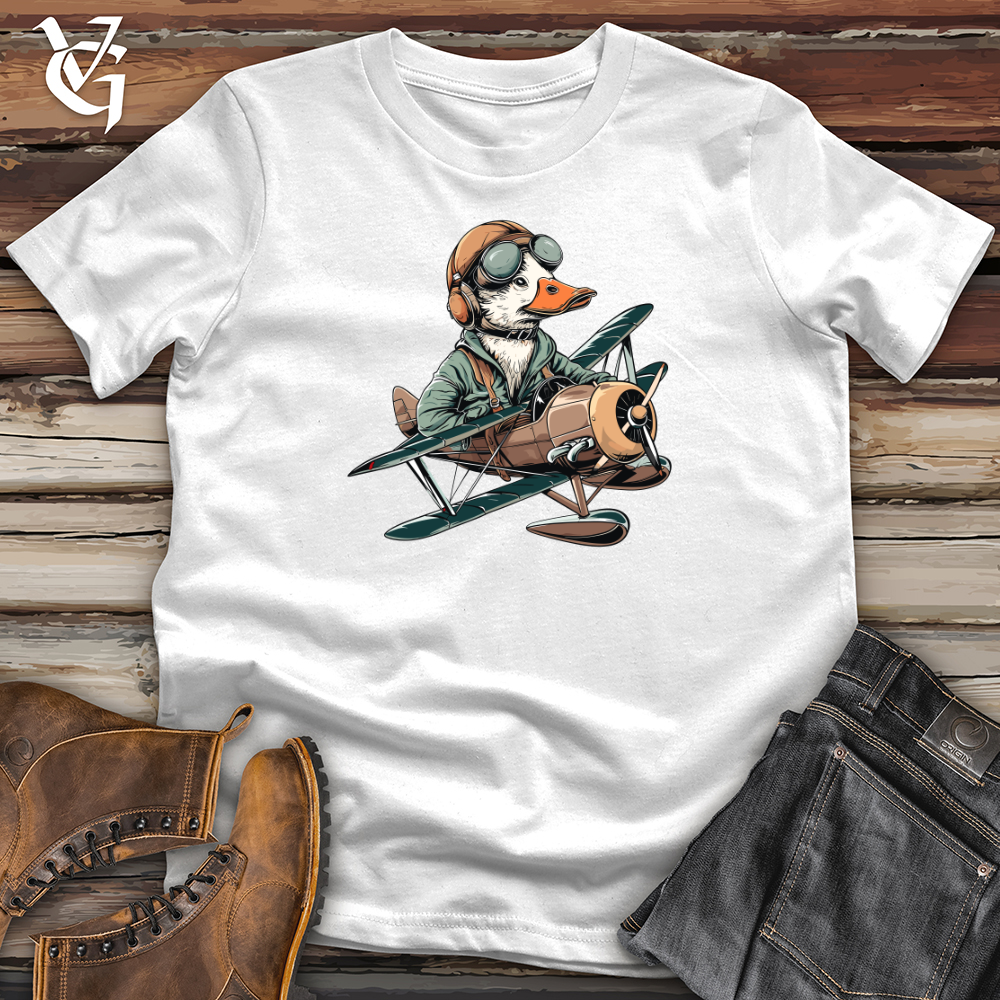 Viking Goods Aviator Duck Flight Softstyle Tee White / XS